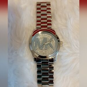 Michael Kors Parker Silver Stainless Steel Quartz Dress Watch 251609 (5544)